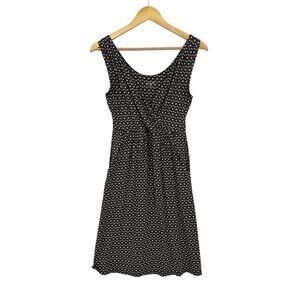 Garnet Hill‎ Sleeveless Dress Size XS V-Neck Faux Wrap Bodice Stretch A-line